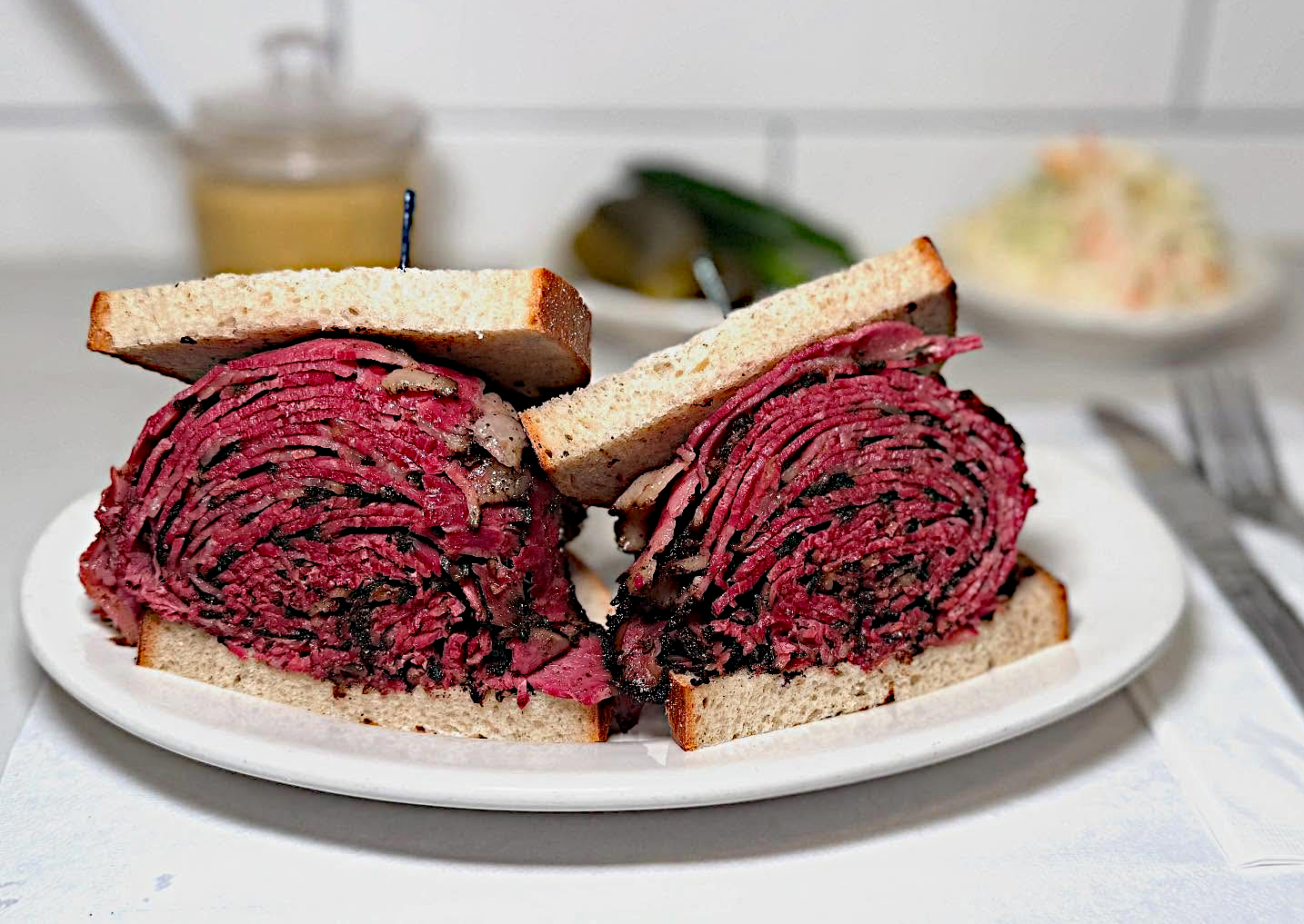 Liebman’s Delicatessen Riverdale pastrami sandwich